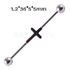 304 Stainless Steel Long Barbell Cartilage Earrings FS-WGA4435-12-2