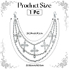 1Pc Iron 3 Layer Cross Tassel Trousers Chains AJEW-SC0031-16-2