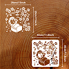 PET Hollow Out Drawing Painting Stencils DIY-WH0391-0023-2