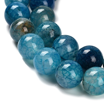 Dyed Natural Agate Beads Strands G-G203-10I-12mm-1