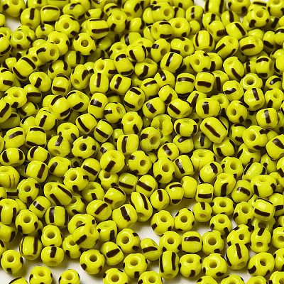 6/0 Opaque Colours Seep Glass Seed Beads SEED-F003-04A-05-1