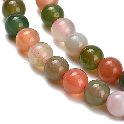 Natural Agate Beads Strands G-F814-A02-6mm-1