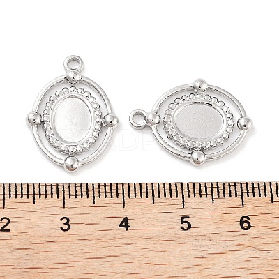 Non-Tarnish 304 Stainless Steel Pendant Cabochon Settings STAS-P364-07P-1