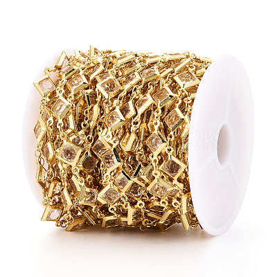Brass Rhombus Link Chains CHC-N023-08A-G-1