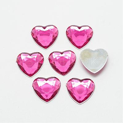 Acrylic Rhinestone Flat Back Cabochons GACR-Q009-25x25-08-1