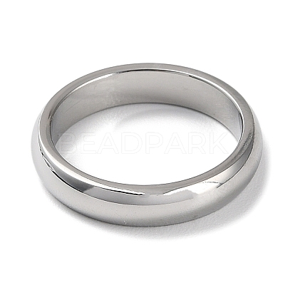 Non-Tarnish 304 Stainless Steel Simple Plain Band Finger Ring for Women Men RJEW-F152-03P-1