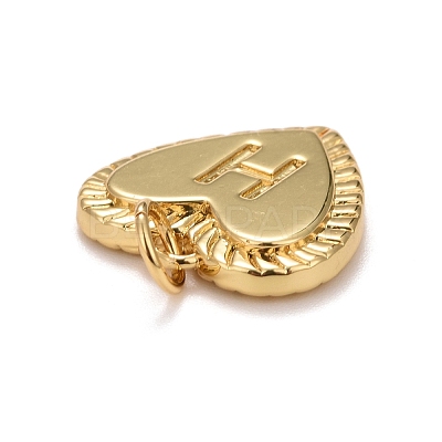 Rack Plating Real 18K Gold Plated Brass Pendants KK-E260-01G-H-1