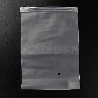 Transparent PE Jewelry Zip Top Storage Bags ABAG-H114-01K-1