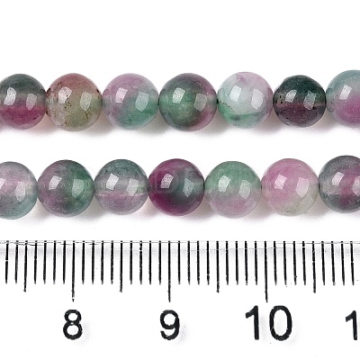 Dyed Natural White Jade Beads Strands G-T138-6mm-210-3-1