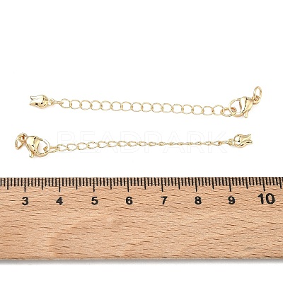 Brass Curb Chain Extender KK-G557-13KCG-1