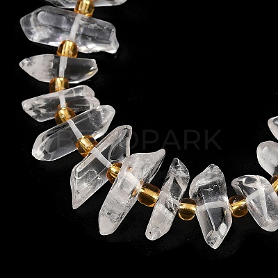 Natural Quartz Crystal Beads Strands G-F800-E07-1