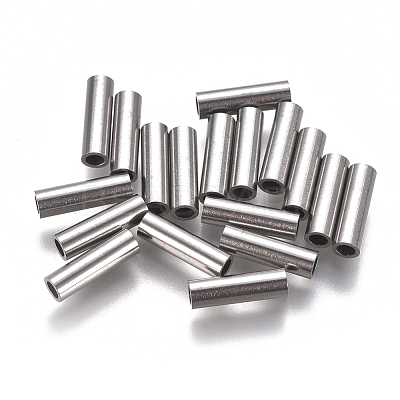 Non-Tarnish 304 Stainless Steel Tube Beads STAS-F224-01P-D-1