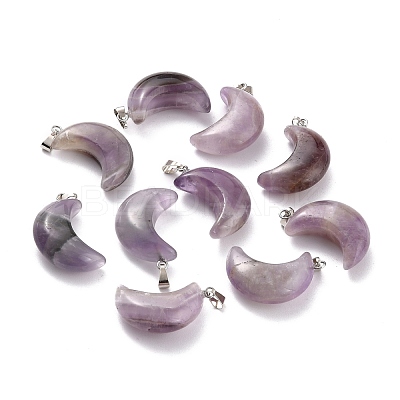 Natural Amethyst Pendants G-Z022-02C-1