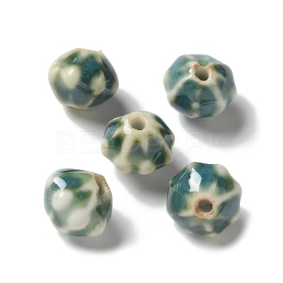 Vintage Porcelain Pumpkin Beads PORC-L080-A16-1