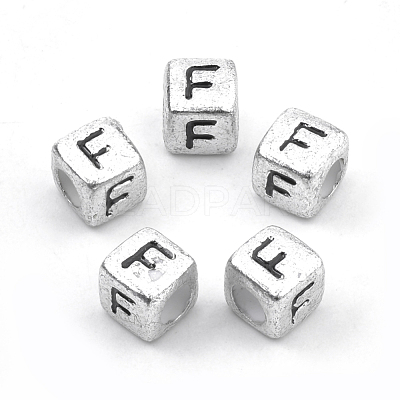 Plated Acrylic Beads PB43C9308-F-1