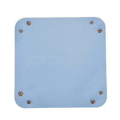 PVC Leather Storage Tray Box with Snap Button LS-AJEW-D050-01A-03AB-1