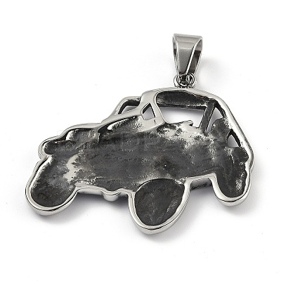 304 Stainless Steel Pendants STAS-B005-01AS-1