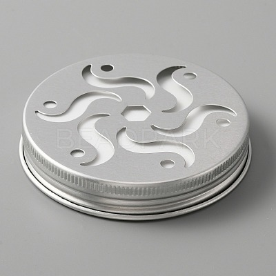 Aluminium Hollow Candle Canister Lids AJEW-WH0312-57B-1