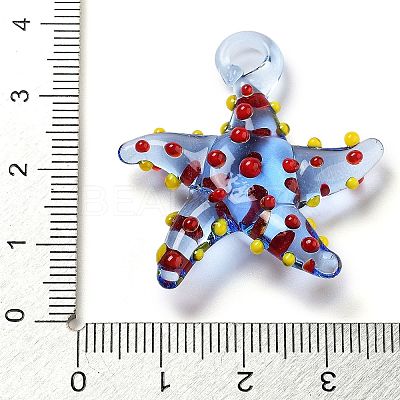 Handmade Lampwork Pendants LAMP-A004-05B-1