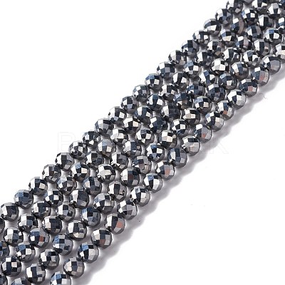 Terahertz Stone Beads Strands  G-A021-10-1