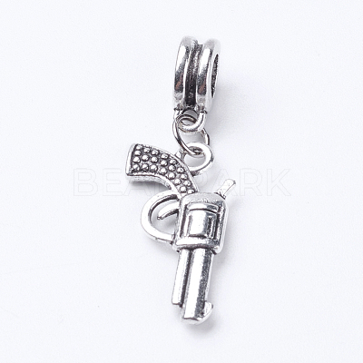 Tibetan Style Alloy European Dangle Charms X-PALLOY-JF00344-01-1