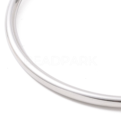 Non-Tarnish Screw End Ball 304 Stainless Steel Wire Open Cuff Bangle BJEW-F435-02P-1