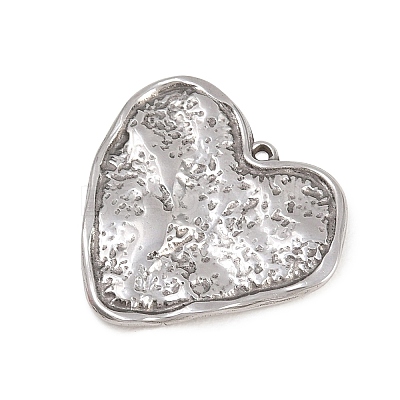 Textured 304 Stainless Steel Pendants STAS-D264-06G-P-1