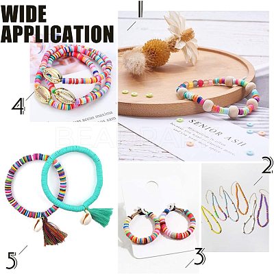 Handmade Polymer Clay Beads CLAY-R067-3.0mm-42-1