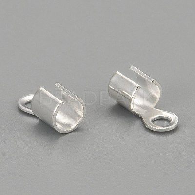 Brass Cord Ends KK-E182-S-1
