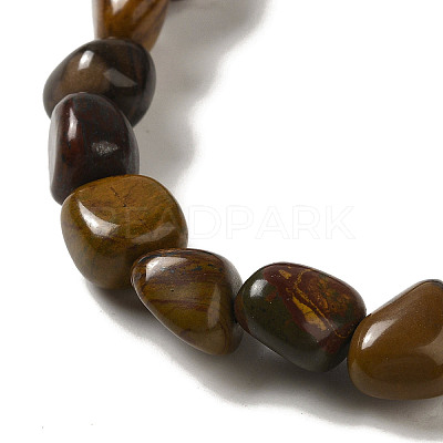 Natural Petrified Wood Beads Strands G-B078-D18-01-1
