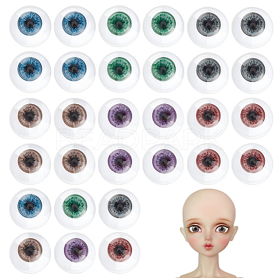 6 Bags 6 Colors Resin Safety Craft Eye DIY-PH0031-24-1