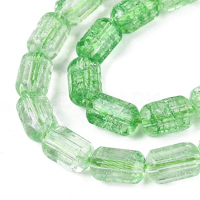 Crackle Transparent Glass Beads Strands LS-GLAA-N068-05A-06-1