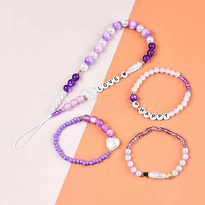 DIY 24 Style Acrylic & ABS Beads Jewelry Making Finding Kit DIY-NB0012-02A-1