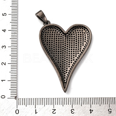 Brass Micro Pave Cubic Zirconia Pendants KK-U076-17MC-1