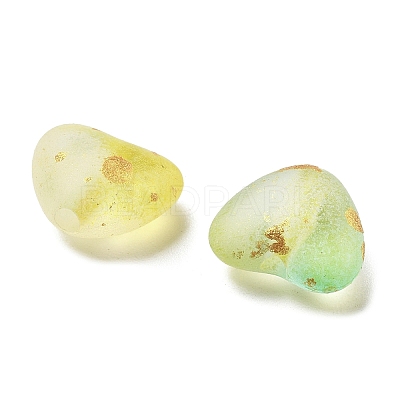 Frosted Transparent Acrylic Beads X1-OACR-F013-07-1
