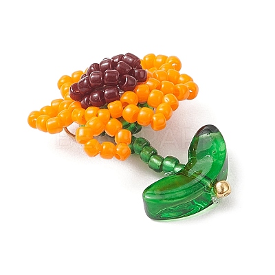 Seed Glass Beaded Pendants PALLOY-MZ00875-02-1
