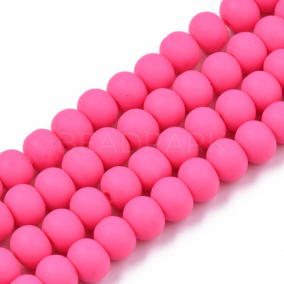 Handmade Polymer Clay Beads Strands CLAY-N008-053-09-1