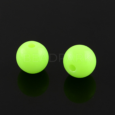 Fluorescent Acrylic Beads MACR-R517-8mm-02-1