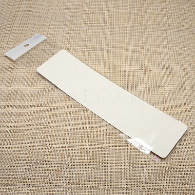 Rectangle Necklace Display Sets Cardboard Paper Cards and Self Adhesive Cellophane Bags LS-X-NDIS-M001-02-1