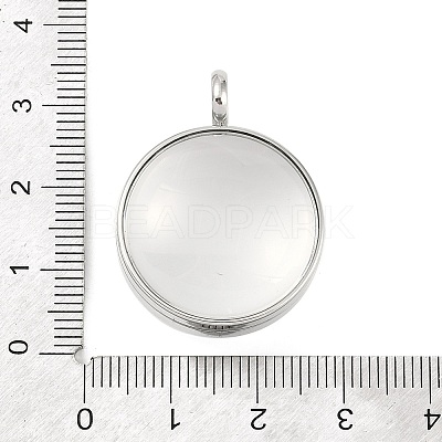 304 Stainless Stee Locket Pendants STAS-S132-15P-03-1