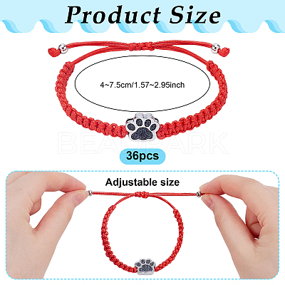 6Pcs Waxed Polyester Cord Bracelets BJEW-WA00002-1