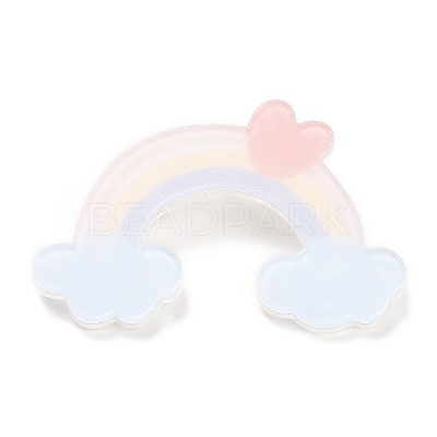 Cartoon Style Acrylic Brooch JEWB-D016-01G-1