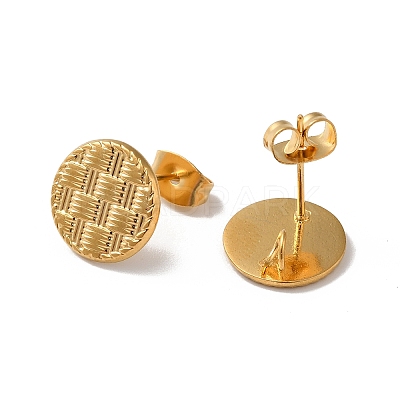 304 Stainless Stud Earring Findings STAS-M314-01A-G-1