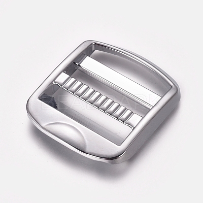 Zinc Alloy Ladder Lock SliderBuckle PALLOY-WH0067-71P-1