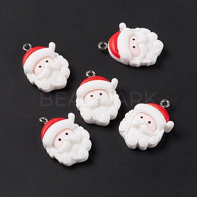 Christmas Theme Opaque Resin Pendants FIND-E025-14-1