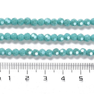 Electroplate Opaque Glass Beads Strands LS-EGLA-A035-P4mm-A12-1