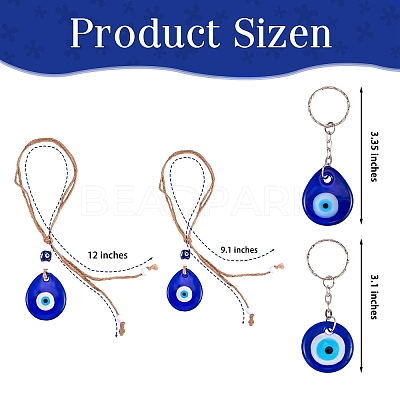 DIY Evil Eye Jewelry Making Finding Kits DIY-SZ0008-07-1