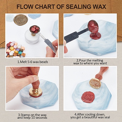 Wax Seal Stamp Set AJEW-WH0208-1206-1