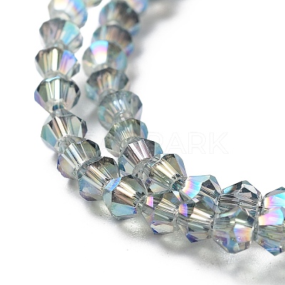 Electroplate Glass Beads Strands EGLA-J026-3mm-F10-1