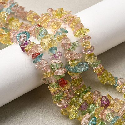 Crackle Glass Bead Strands G-F328-18-1
